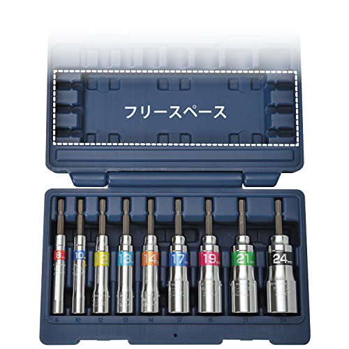 トップ工業 (TOP) 電動ドリル用 強軸 ソケットセット 40V 36V
