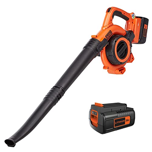 ブラックアンドデッカー(BLACK+DECKER) 2in1 コードレス ブロワー バキューム ガーデン 農業 園芸用機器 風速調節機能 ecoモード搭載 36V 2.0Ah GWC36N