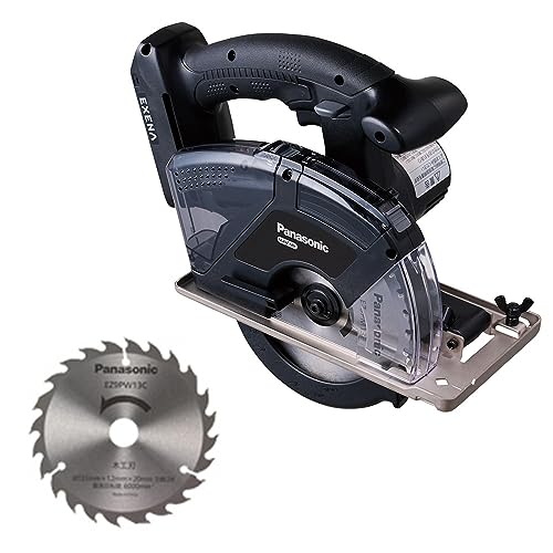 パナソニック 充電パワーカッター135 デュアル 14.4V/18V対応 (本体のみ/木工刃付) 電動工具 切断 コードレス 丸ノコ マルノコ 防塵 耐水 IP56 タフ 深さ調整機能 簡単着脱 LEDライト付 金工切断 木工切断 建築現