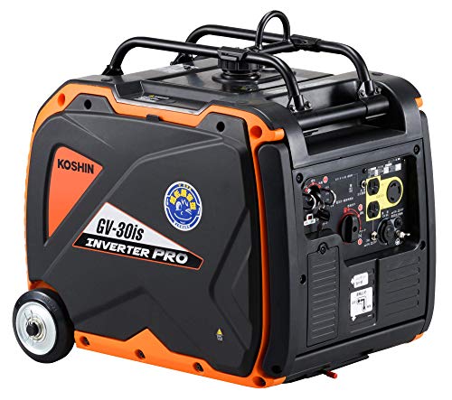 工進(KOSHIN) インバーター 正弦波 発電機 (定格出力3.0kVA) セル スターター GV-30is 超低騒音型 防災用 災害用 静音 防音型 備蓄 災蓄 非常用 電源 台風 地震