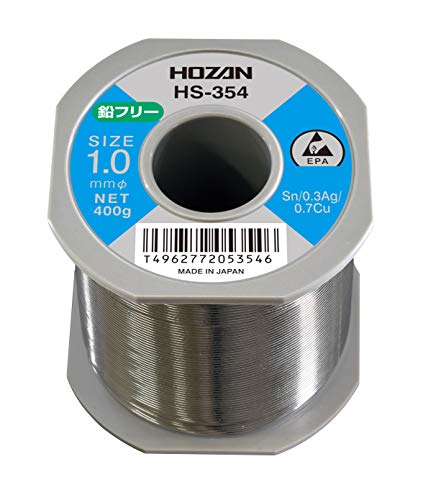 ホーザン(HOZAN) 鉛フリーハンダ 鉛フリー半田 Sn-0.3Ag-0.7Cu 鉛フリー半田 重量400g HS-354
