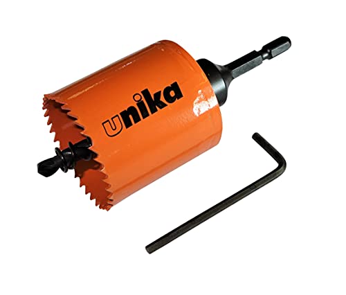 ユニカ(unika) ハイスホールソー ツバ無し 50mm HSS-50TN オレンジ