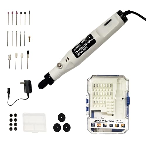 WIZ'A アークランドサカモト ミニルーター ビットセット コード式 無段階変速 3000~13000rpm 28pcs GTMR-03