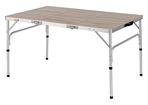 武田コーポレーション アウトドア・キャンプ・作業台・折りたたみ式 ヴィンテージナチュラル 120×80×66?p トリフォールドアルミテーブル120×80 3FD21-12080(VNA)