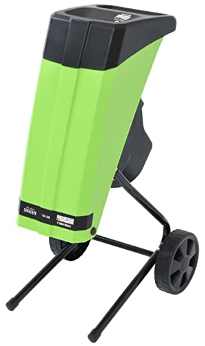 [山善] 電動ガーデンシュレッダー 園芸用電動粉砕機 AC電源 小枝粉砕機 自動 容量45L 簡単組立 車輪付き 安全装置 家庭菜園 木くず ごみ処理 庭木 YGS-30B グリーン