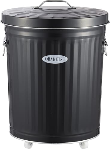 カラーオバケツCBK35黒キャスター付