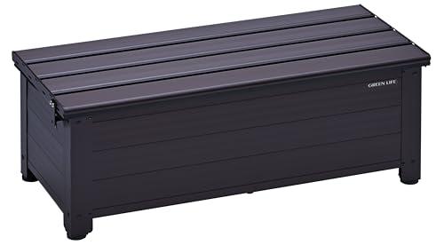 グリーンライフ(GREEN LIFE) ベンチストッカー 収納ベンチ(幅84×奥行36.5×高さ32cm 座面耐荷重100?s)物置 屋外収納 ボックス 倉庫 縁台 屋外 ベランダ 収納 サビにくいアルミ製 ステップ 踏み台 AFS-84Nの通販は 14,060円