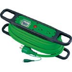 日動 ハンドリール 10M アース付 緑 HR-EB102