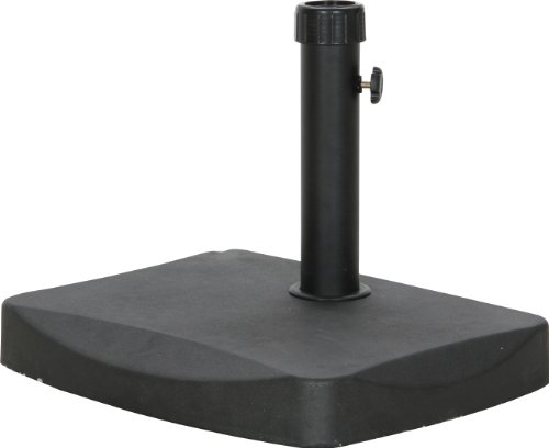 不二貿易 ガーデン パラソルベース 20kg 半円パラソル専用 幅48×奥行37×高さ35cm ブラック パラソルスタンド ボルト固定 30500 7,298円