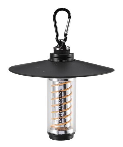 キャプテンスタッグ(CAPTAIN STAG) ライト ランタン エジソンライト 懐中電灯 CS スパイラルライト USB充電式 明るさ200ルーメン/連続点灯約5-12時間/最大4段階調光可能 ブラック UK-4074の通販は