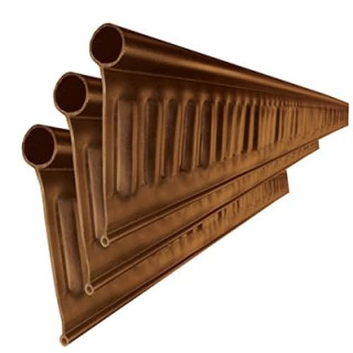 グリーンフィールド リサイクルエッジング 見切Vタイプ プラエッジ100 EDG-VBR-3P ブラウン 高130mm×2m×3本、ストレートジョイント細:3本、太:3本、30cmアンカーピン10本の通販は 15,400円