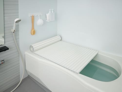 ミエ産業 EC Ag＋抗菌 シャッター式風呂フタ 製品サイズ 75×152cm ホワイト L15_WH