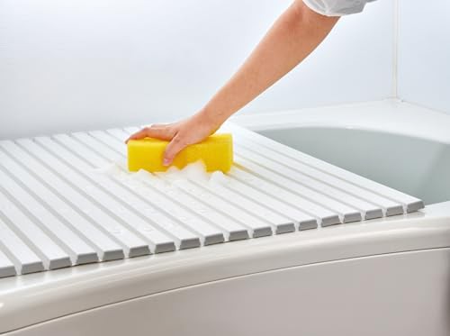 ミエ産業 EC Ag＋抗菌 シャッター式風呂フタ 製品サイズ 75×152cm ホワイト L15_WH