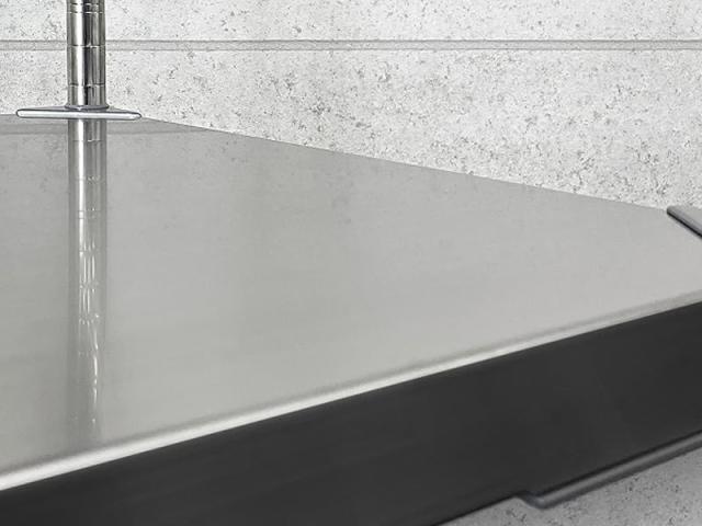 ステンレスシェルフワゴン60×60 2段キャスター700 取っ手付き SV