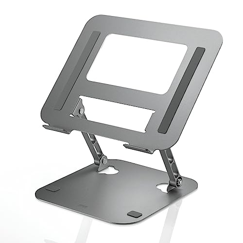 サンワダイレクト ノートパソコンスタンド 折りたたみ 15.6インチ対応 卓上 高さ・角度無段階調整 スチール製 マグネット対応 200-STN077