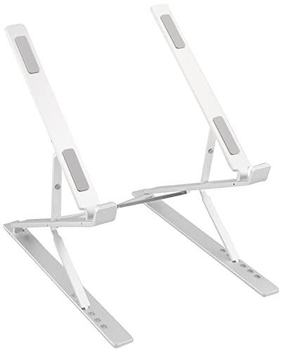 KING ノートパソコンスタンド ALS-W02 シルバー 折りたたみ式 ラップトップスタンド 軽量 アルミ製 専用ケース付き