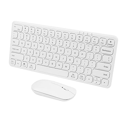キーボード マウスセット ワイヤレス2.4GHzとbluetooth２種類の接続方式 3つのデバイスで切り替え可能 ipad/スマホ/タブレット/パソコン/ノートパソコン用 キーボード 静音 薄型 小型 コンパクト 可愛い 充電式 US配