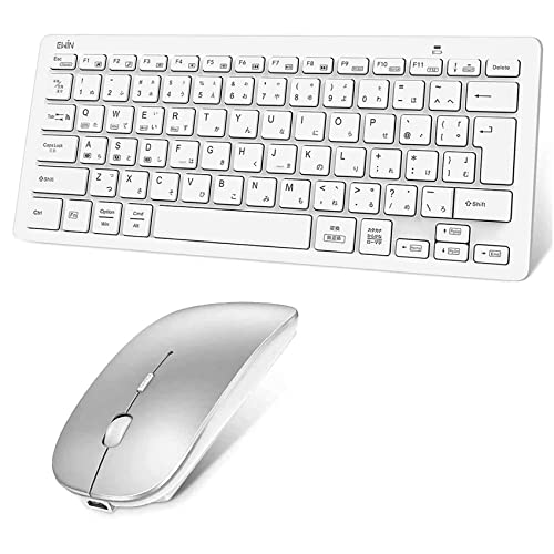 Ewin 日本語配列 キーボード ワイヤレス マウスセット bluetooth キーボード ios android Windows mac四つシステム対応 ipad iphone スマホ パソコン タブレット 三つデバイス自由に切替え 3
