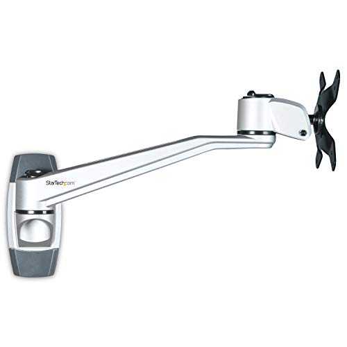 StarTech.com 壁掛けモニターアーム 水平可動式2関節アーム 奥から手前への引出し距離26cm 30インチVESA規格モニタ対応 プレミアム壁掛け金具(アームタイプ) ARMWALLDS2