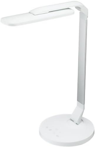 ヤザワコーポレーション 調光調色USB出力機能付き LEDデスクスタンド 10.5W 明るさ930ルーメン ホワイト SDL10C01WH