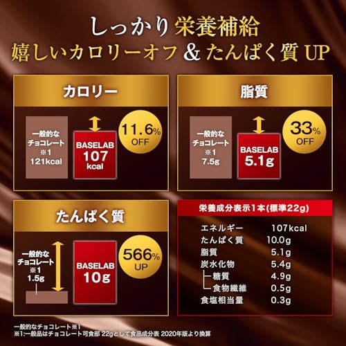 BASE LAB. 約100本入 プロテインバー ビターチョコ 糖質控えめ タンパク質 ダイエットスナック 2.2kg