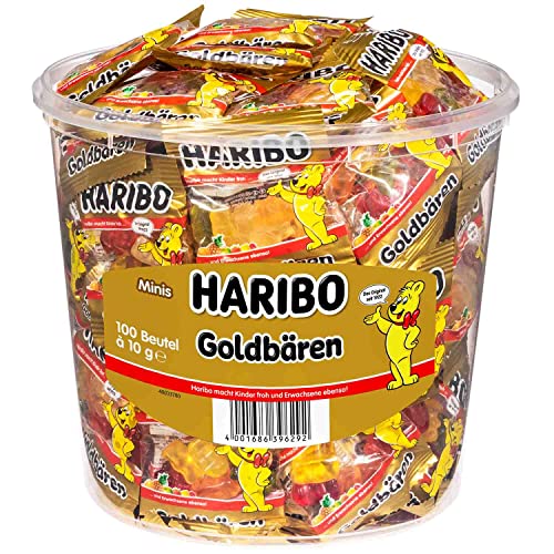 HARIBO ハリボー ミニゴールドベア バケツ 980g (100袋入り)