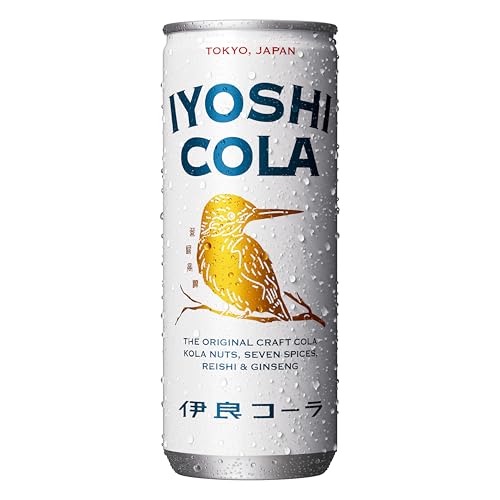 伊良コーラ(イヨシコーラ) クラフトコーラ 缶 250ml/30本 | コーラの実と7種のスパイス 高麗人参配合 天然素材100% 国産 リラクゼーションドリンク エナジードリンク エナドリ