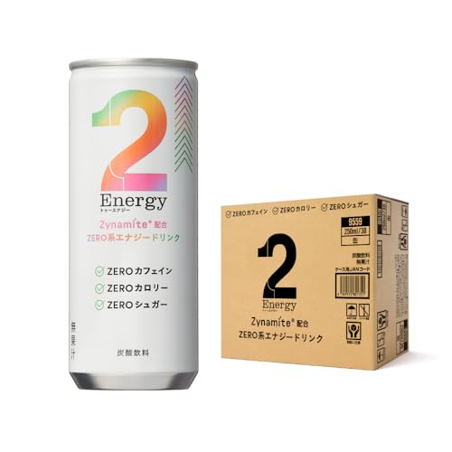 [2foods] 2Energy 2エナジー (250ml×30本) エナジードリンク ゼロカロリー 箱買い (ノンカフェイン ゼロカフェイン カフェインフリー) 0カロリー ノンシュガー マンゴー葉乾燥エキス ザイナマイト