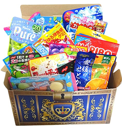 グミ 50点 詰め合わせ 食べ比べ セット 駄菓子 人気 アソート 景品 誕生日 プレゼント クリスマス ギフト（ぴきしぇも オリジナル 宝箱） (賢者)