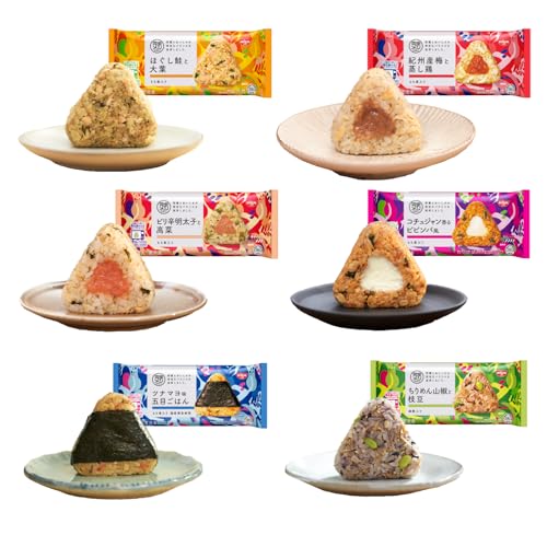 冷凍 完全メシ DELI 日清食品 おにぎり 冷凍おにぎり 6種お試しセット ほぐし鮭と大葉 紀州産梅と蒸し鶏 ツナマヨ味 五目ごはん ピリ辛明太子と高菜 ちりめん山椒と枝豆 コチュジャン香るビビンバ風 各1袋（3個入）× 6種