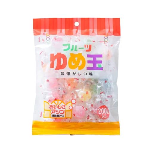 懐かしい飴2袋セット ゆめ玉(ソーダ味とフルーツ味の6種アソート