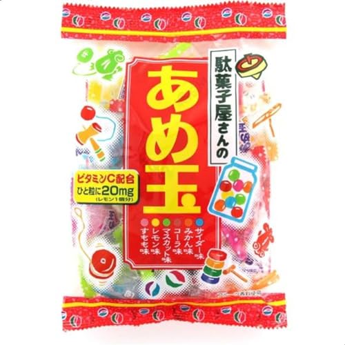 懐かしい飴2袋セット ゆめ玉(ソーダ味とフルーツ味の6種アソート