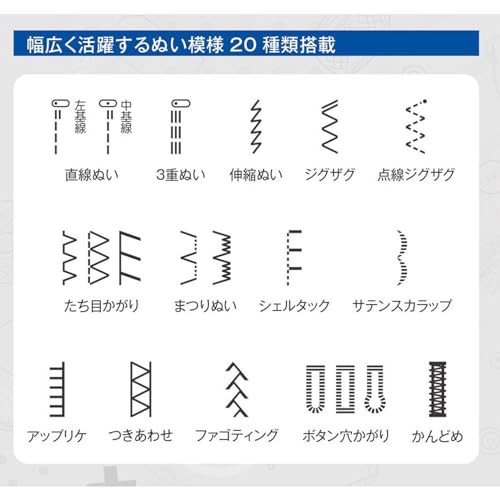 【最新】ブラザー コンピューターミシン「PS207X（グレー）」フットコントローラー付き/PS202X・PS203X・PS205Xシリーズ