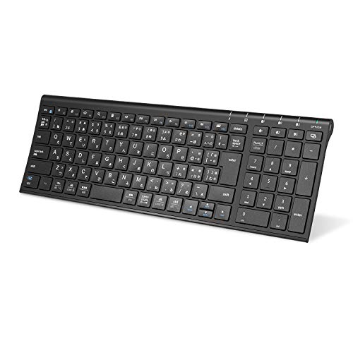 iClever キーボード Bluetooth ワイヤレス キーボード 日本語 JIS配列 3台同時接続可能 テンキー付き 超薄型 キーボード パンタグラフ 静音設計 コンパクト Type-c充電式 無線 フルサイズ ラップトップ パソコの通販は 5,418円