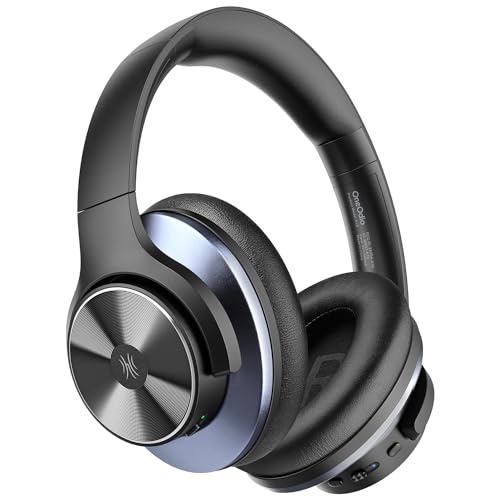 OneOdio A10 ワイヤレスヘッドホン アクティブノイズキャンセリング Bluetooth ヘッドフォン オーバーイヤー マイク付き 最大62時間再生 外音取り込み機能 重低音 ハイレゾ音源対応 急速充電 折り畳み式 密閉型