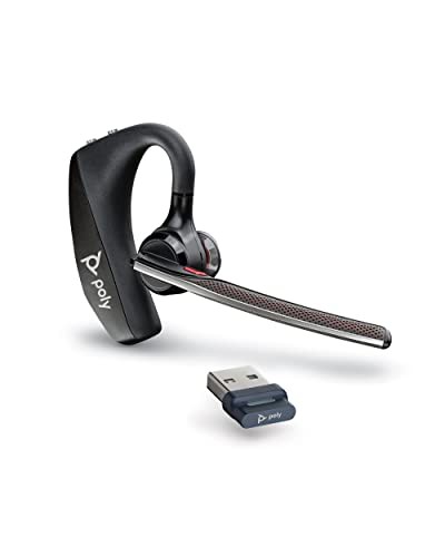 PLANTRONICS Poly(ポリー) Voyager 5200 UC Bluetooth ワイヤレスヘッドセット 片耳 モノラルイヤホンタイプ PC接続用 BT700ドングル 専