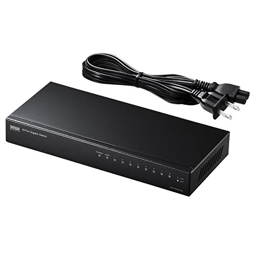 サンワサプライ Giga対応スイッチングハブ(8ポート) ループ検知機能つき LAN-GIGAH8Lの通販は