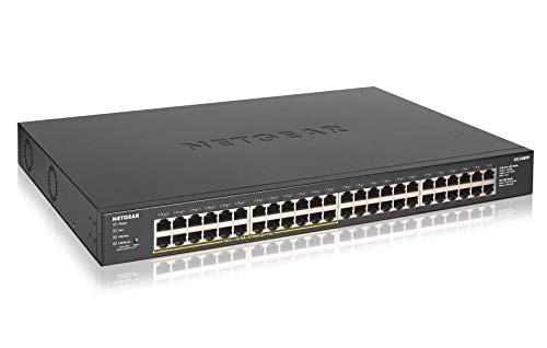 【正規品】 ネットギア NETGEAR スイッチングハブ 48ポート 1G PoE+ (380W) 金属筐体 メーカー3年 アンマネージスイッチ GS348PP-100AJS