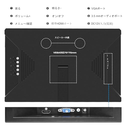 モバイルモニター 13.3インチBnztruk モバイルディスプレイ FHD