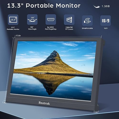 モバイルモニター 13.3インチBnztruk モバイルディスプレイ FHD