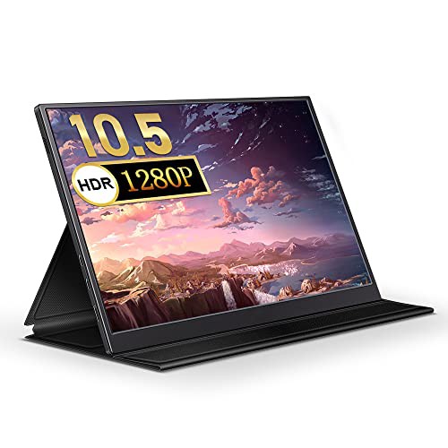 モバイルモニター モバイルディスプレイ10.5インチ Hoyaliro スイッチ用モニター IPSパネル 薄い 軽量 1920x1280FHD Type-c/MINIHDMI/ス