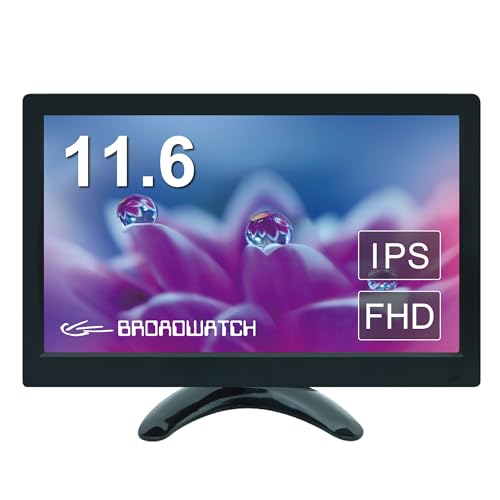 Broadwatch ポータブルモニター 11.6インチ 1920×1080PFHD HDMI VGA AV等 BNC VESA対応 USBポート ステレオ オフィス テレワーク PC ゲーム スピーカー内臓 LCDモニター ディスプレイの通販は 15,366円