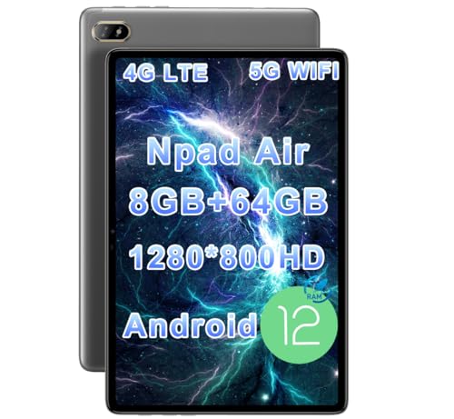 タブレット 10インチ, -  , 8GB+64GB, wi-fiモデル+通話可能なタブレット, 1280*800 IPS HD ディスプレイ, デュアルカメラ, 6600mAh 大容の通販は