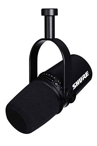 SHURE シュア MV7 ポッドキャストマイクロホン MV7-K-J ダイナミックマイク カーディオイド 単一指向性 USB XLR 有線 ノイズ除去 配信 ス