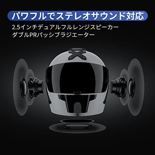 LEXIN Bluetooth スピーカー ヘルメットスタイル ポータブルスピーカー 20Wステレオサウンド LEDライト複数台接続 15時間使用 タッチコン