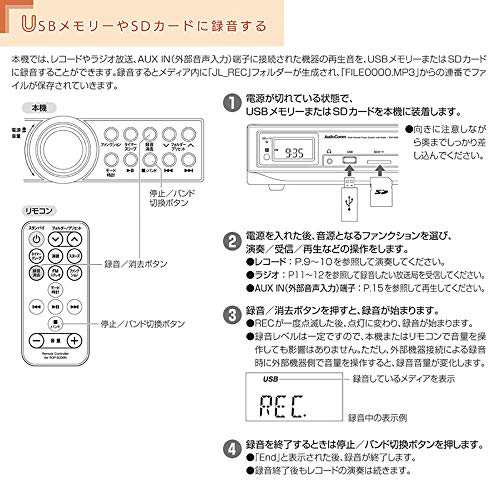 オーム電機 AM FMラジオ付マルチレコードプレーヤーシステム RDP-B300N