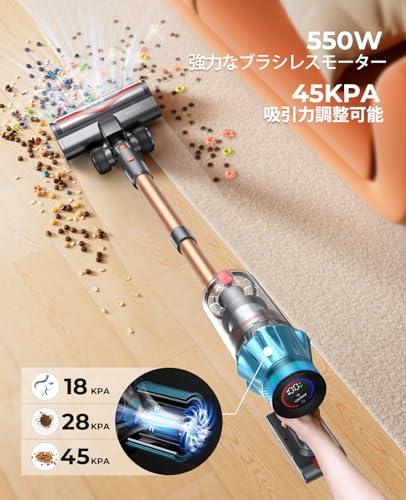 ✨大掃除に✨コードレスサイクロン掃除機 36KPA 45〜55分長時間稼働 Amazon | 掃除機 コードレス【2025革新モデル&55Kpa超強力吸引