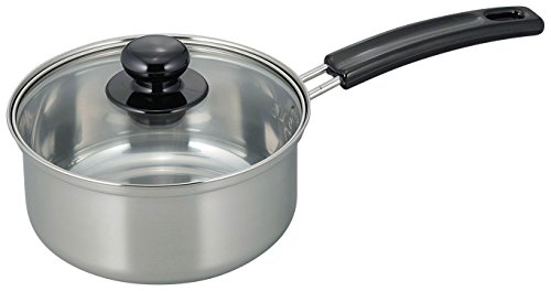 和平フレイズ 片手鍋 煮物 茹で物 ヴェンセ 16cm ガラス蓋付 IH対応 ステンレス VR-8179