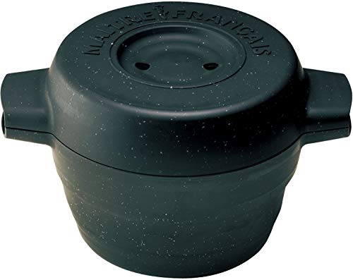 メトレフランセ Maitre Francais 電子レンジ 調理器 一台三役 炊く 蒸す 煮る 簡易レシピ付き ブラック デリキャセ 857-BK