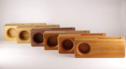 ruu-ruu 木製スピーカースタンド シングル ウッド チーク スマホ用 iPhoneなどに 電源不要の通販は 7,056円